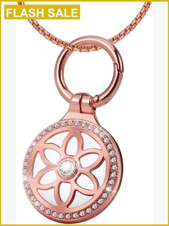 Other - AirTag Necklace Badge Holder 29in Adjustable Alloy Metal Kids Adults